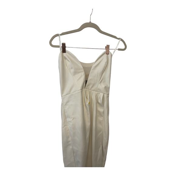 Michael Costello x REVOLVE Jake Gown Strapless Faux Leather Party Bridal Gala XS - Picture 6 of 16